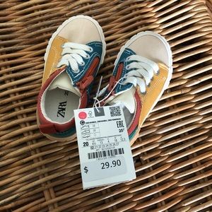 never worn color block zara baby sneakers